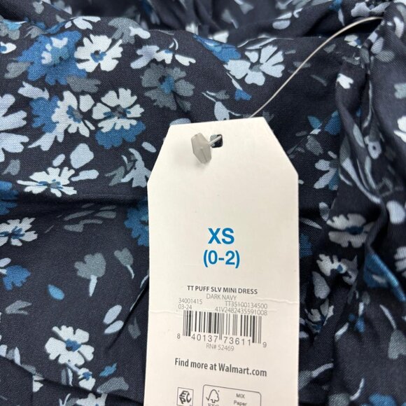 Time and Tru Women's Puff Sleeve Mini Dress – Size XS (0–2) - Picture 4 of 4